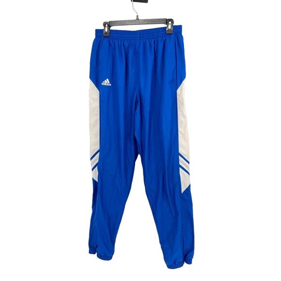 Adidas Blue White‎ Men's Vintage 3 Stripe Track Pants - Size Large - Picture 1 of 8